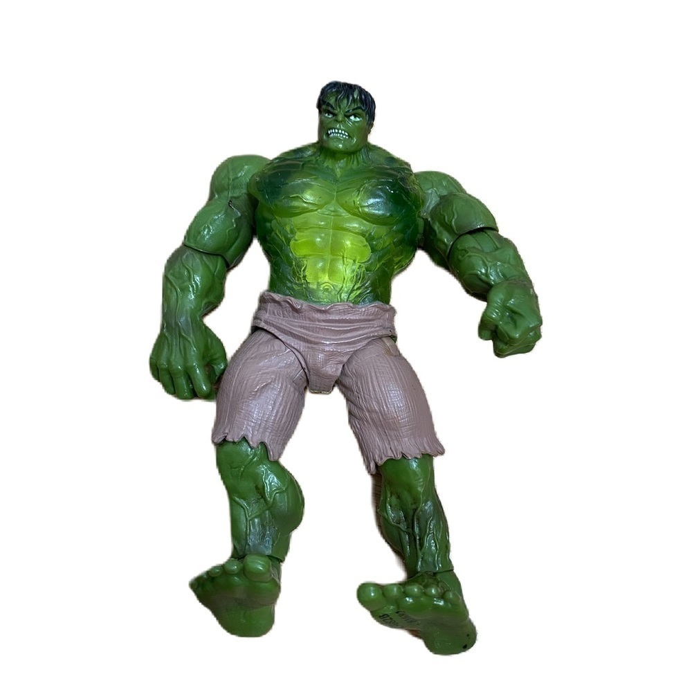 Hulk Power Punch Action Figure 2007 Incredible Marvel Kids Toy Green Posable